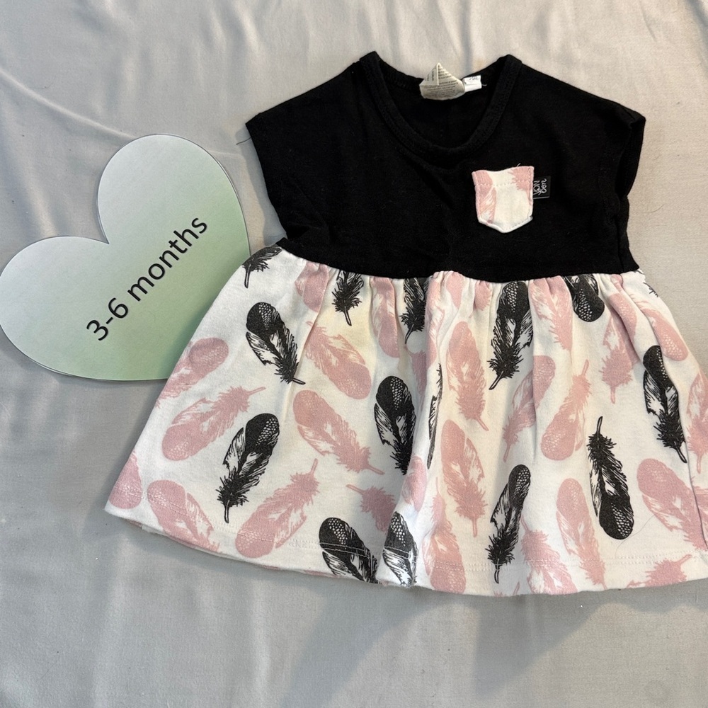 VonBon - LIKE NEW - Black and Pink Baby Dress